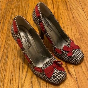 Tribeca by Kenneth Cole Houndstooth heels